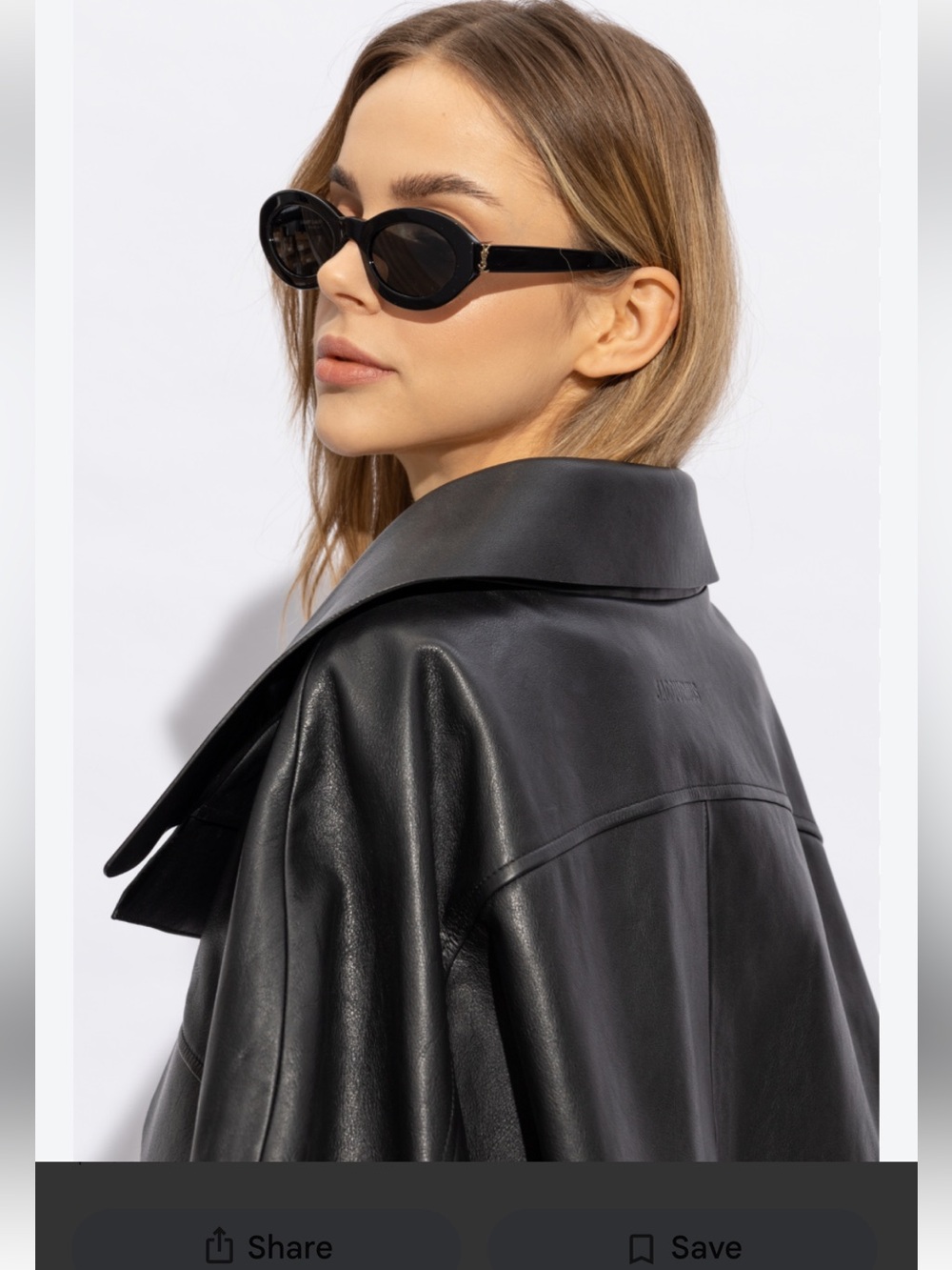 Saint Laurent oval sunglasses brand new with case authentic
